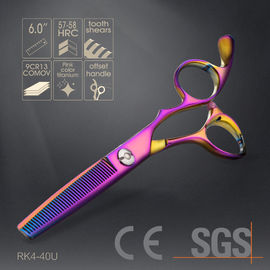 Special Hairdressing Colourful Scissors Smooth Handfeel For Engraving Shaping