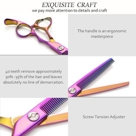 Special Hairdressing Colourful Scissors Smooth Handfeel For Engraving Shaping
