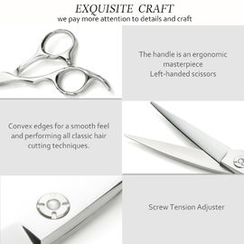 Special Left Handed Hair Scissors UFO Screw Wear Resistance Smooth Handfeel